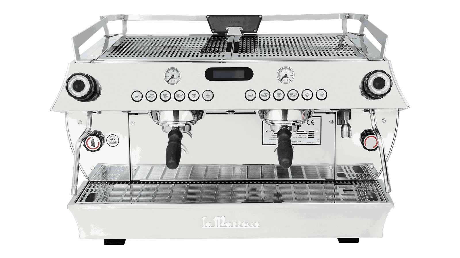 Ekspres La Marzocco GB5 X, 2 grupy, wersja AV, widok z przodu